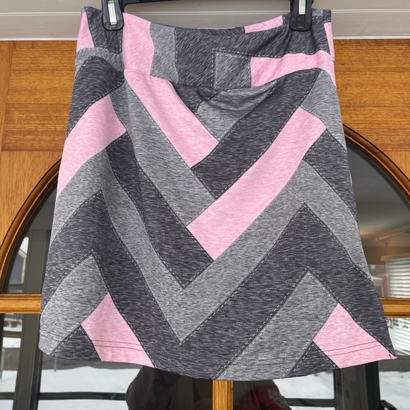 Golftini Women's Golf Skort Gray/pink Patchwork Print Size Medium - Picture 4 of 5